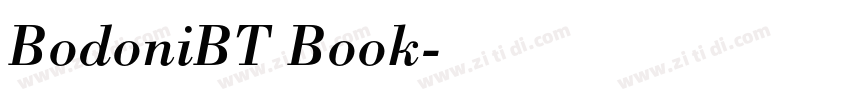 BodoniBT Book字体转换